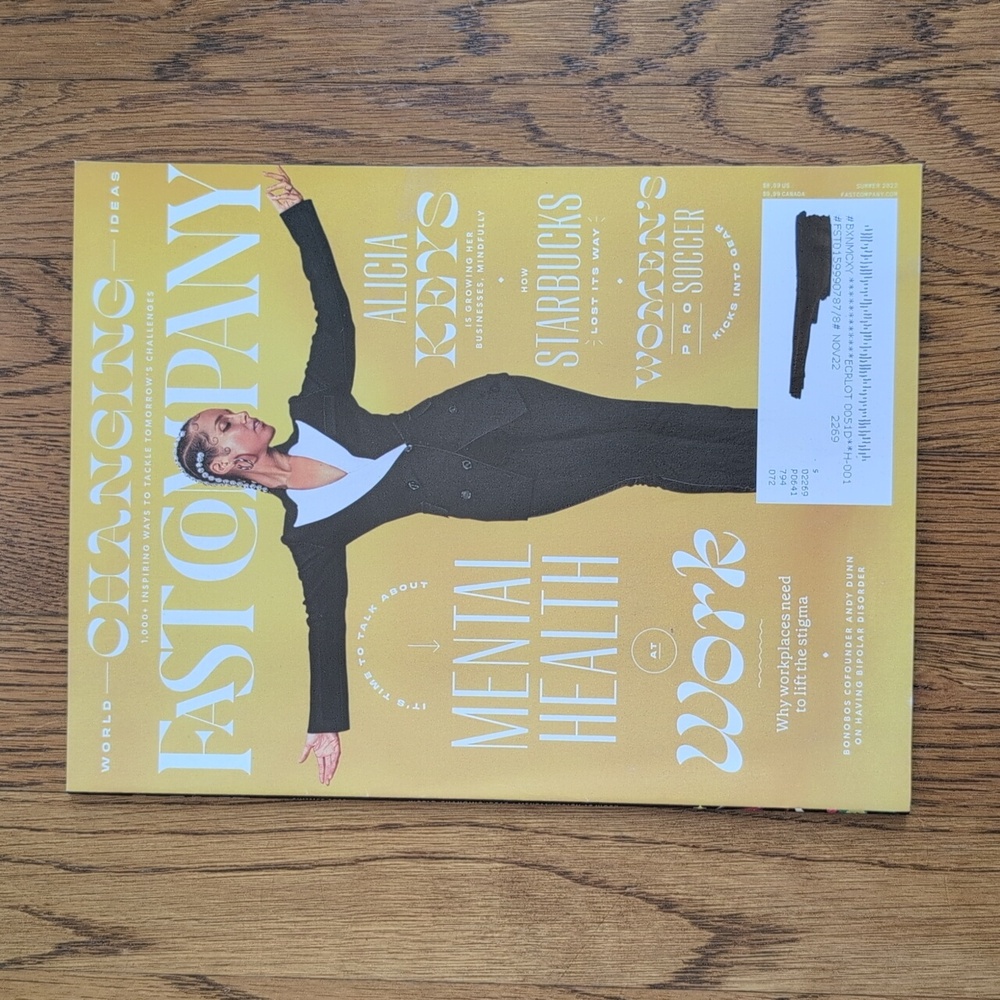 Fast Company Magazine Summer 2022 World Changing Ideas, Alicia Keys
